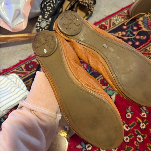 Tory Burch Eddie Brown Leather Flats - Picture 5 of 5